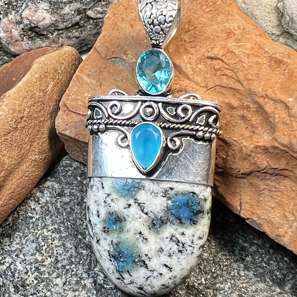 K2 jasper slab pendant. - Picture 2 of 5